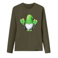 thumbnail image 4 of FAIWAD Hauts de la Saint-Patrick pour Femmes à Manches Longues, Col Rond, Imprimés, Décontractés, Tuniques Grande Taille, 4 of 4