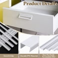 thumbnail image 3 of 6Pack Cabinet Door Protector, 18" x 3/4" Edge Guard Slip-on Drawer Edge Protector for 9/16"- 11/16" Thick Kitchen Cabinets Door, White, 3 of 6