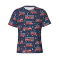 thumbnail image 3 of Naloa Fire Truck 1 Men's T-Shirt Sport T-shirt Men's Basic Tee Casual Men's Shirt, Round Neck, Short Sleeves - X-Large, 3 of 5