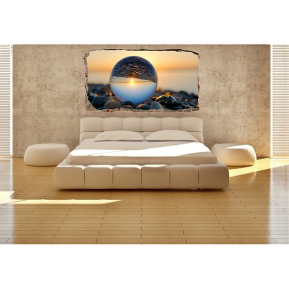 Startonight 3D Mural Wall Art Photo Decor Upside Down Amazing Dual View Surprise Wall Mural Wallpaper for Bedroom Abstract Wall Paper Gift Large 47.24 ?? By 86.61 ??