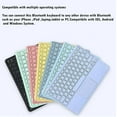 thumbnail image 6 of JINRAN IPad 10th Generation 2022 Keyboard case with trackpad Cute Color Keyboard Ultra-Thin Removable Bluetooth Smart Keyboard Cover, 6 of 8
