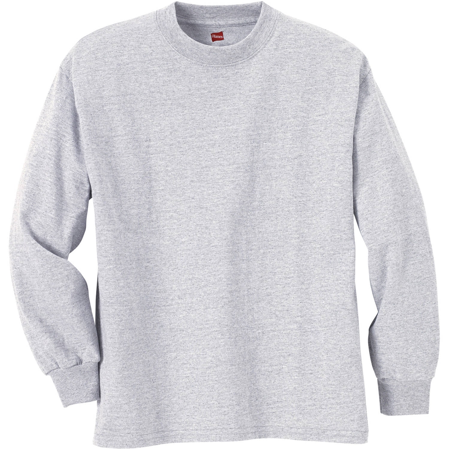 Hanes Boys 418 Tagless Long Sleeve Tee