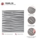 thumbnail image 4 of Panel Decorativo 3d Para Pared / 10pz 2.5m2 / Texturas S105 PLATINO, 4 of 4