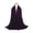 Purple, variant on TureClos Pearl Chiffon Women Hijab Soft Bubble Wrap Head Scarf Monochrome Ethnic Scarf Shawl