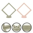 thumbnail image 2 of 4 Sets Jewelry Display Floating Case Earring Showcase Suspending Holder Clear Necklace Display Stand, 2 of 9