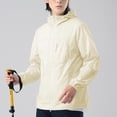 thumbnail image 5 of cllios Men Women Light Jacket Sun Protection Hooded SPF UV Jacket Hiking Fishing Shirt Long Sleeve Full Zip Sun-proof Hoodies, 5 of 7