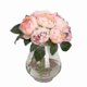 thumbnail image 2 of 1 Bouquet 6 Heads Artificial Peony Silk Flower Leaf Home Wedding Party Decor, 2 of 2