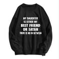 thumbnail image 3 of Ladies Fashion Casual Solid Color Loose Long Sleeved Letter Printed Round Neck Hoodie Cat Sweatshirts for Women Dressy Zipper Sweatshirts Women Sweatshirts Women Hoodies plus Size Women 5x Pretty, 3 of 4