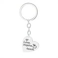 thumbnail image 4 of relayinert Teacher Keychain Heart-shape Key Chain Stainless Steel Charms Pendants D1270-2 5Set, 4 of 6