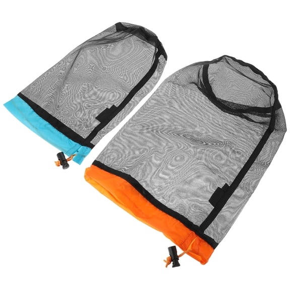 VERDANVERSE Travel Storage Bags Assorted Color Mesh with Drawstring Design