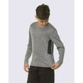 thumbnail image 3 of Real Essentials 4 Pack: Boys Youth Dry-Fit Moisture Wicking Active Athletic Performance Long-Sleeve T-Shirt, 3 of 5