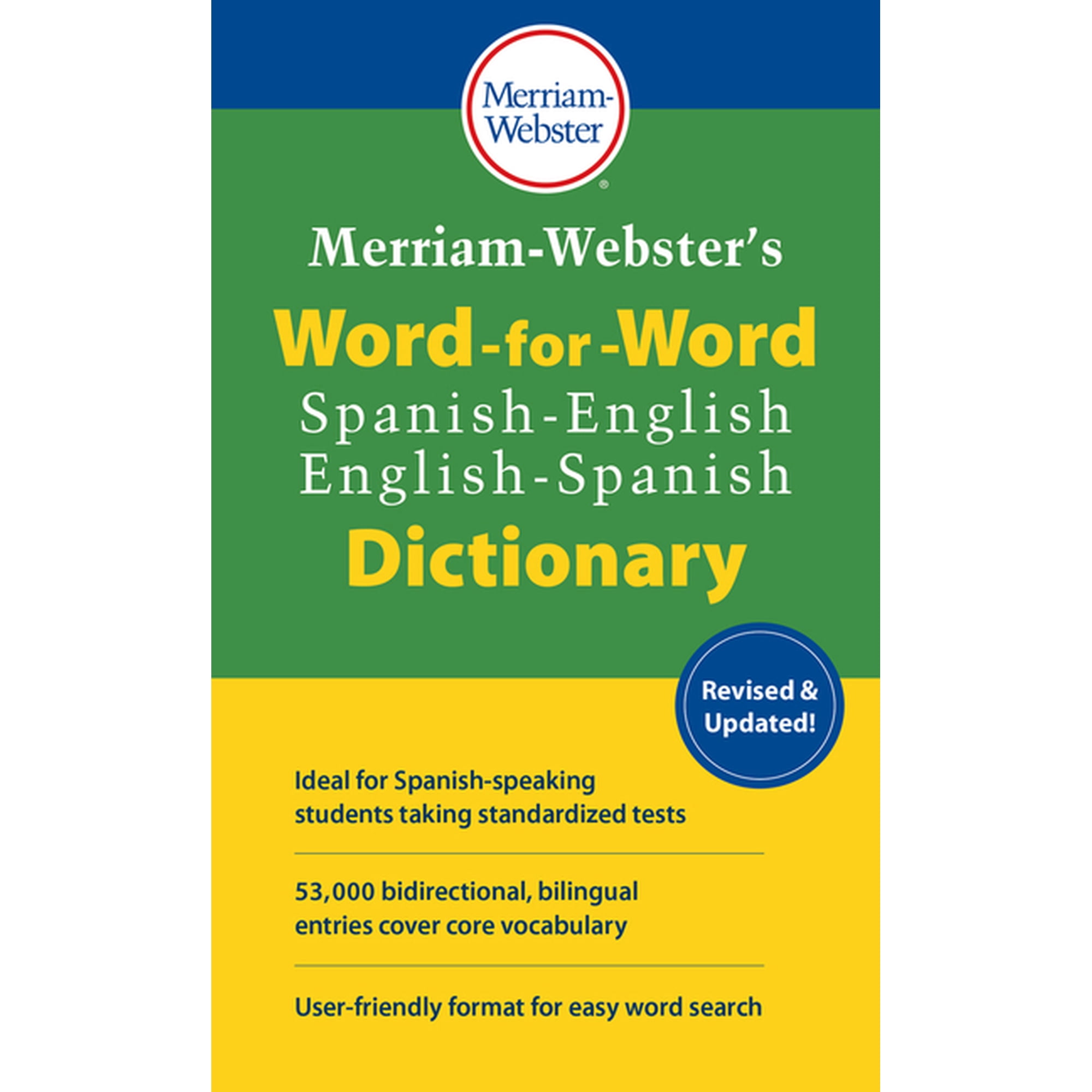 Merriam-Webster's Word-For-Word Spanish-English Dictionary, (Paperback)