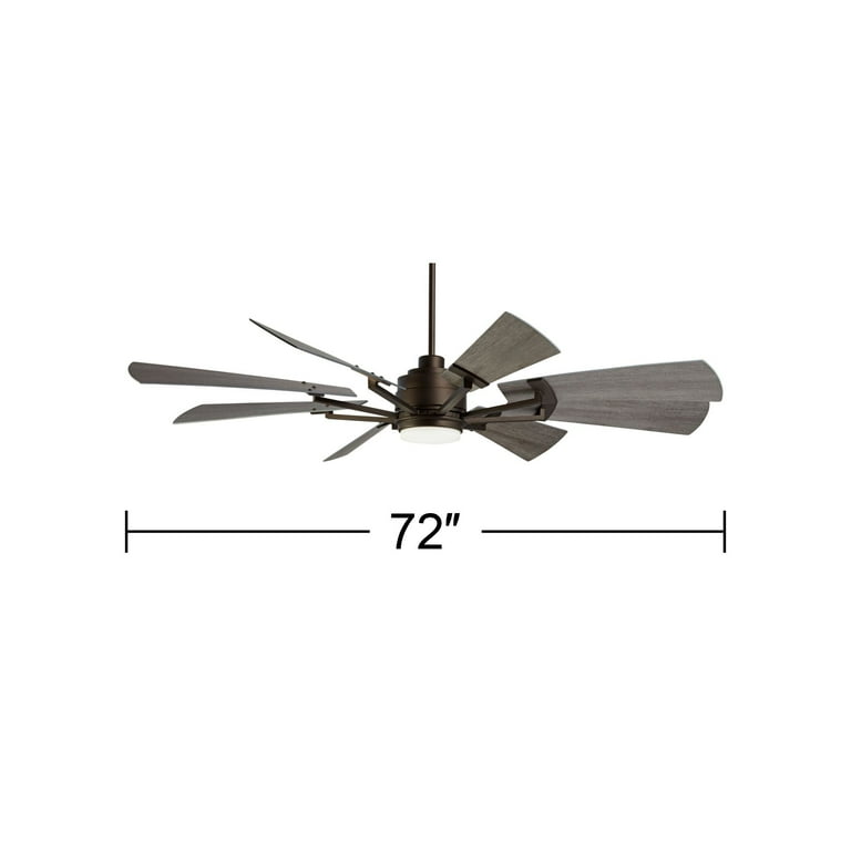 Casa Vieja Velocity Ceiling Fan 72 Brushed Nickel Shelly Lighting