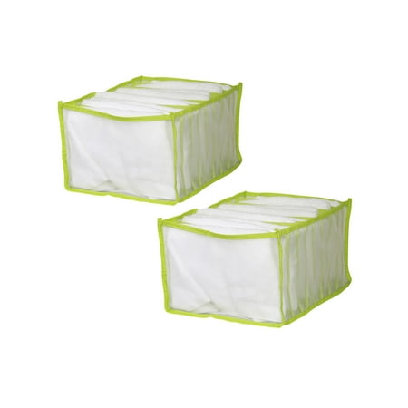 

gakvbuo Underwear Drawer Organizer Foldable Closet Clothes Drawer Organizers Underwear Storage Dividers Compartments Storage Box Set Fit For Bras Socks Underpants Panties And Ties Organization