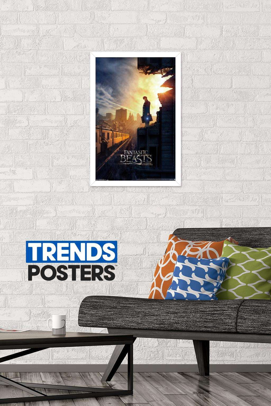 Fantastic Beasts And Where To Find Them - One Sheet Wall Poster, 14.725" x 22.375", Framed