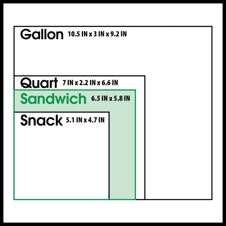 Great Value Bio-Based Reclosable Sandwich Bags, 50 Count photo 4