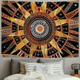 thumbnail image 2 of PRATYUS  Orange Sun and Moon Tapestry Wall Hanging, Indie Hippie Mandala Cool Wall Tapestries, Aesthetic Tapestry for Bedroom Living Room Dorm (Orange, Multi Size) Painting, 2 of 6