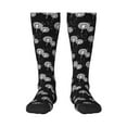 thumbnail image 2 of Lsque White Flower Dandelion Printed Crew Socks Men's Women's LightWeight Thin Casual Calf Socks ,Knee High Socks,Cotton Socks, 2 of 9