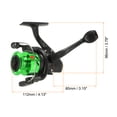 thumbnail image 2 of Uxcell Fishing Reel, Ultra Smooth Powerful Fishing Reels Left/Right Interchangeable Handle, Black, Green, 2 of 6
