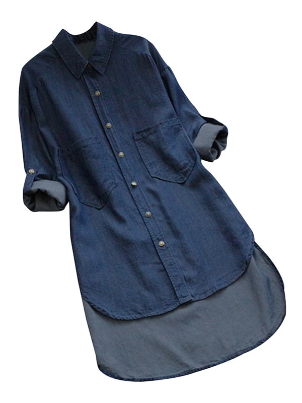 walmart denim shirt dress