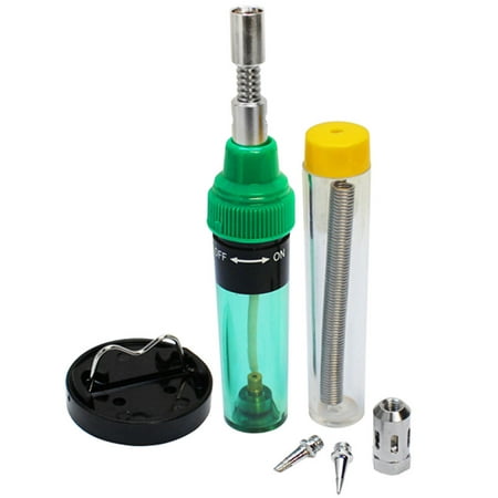 5 in 1 Butane Torch Soldering Iron Solder Hot Blow Heat Shrink Burner