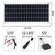 thumbnail image 5 of Panel solar de 1000 W, 12-18 V, panel solar para teléfono, RV, coche, MP3, cargador, batería exterior, suministro B, 5 of 8