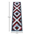 thumbnail image 3 of Flash Furniture Teagan Rectangular Southwestern Grey, Black, Red Area Rug, 2' x 7', 3 of 5