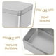 thumbnail image 2 of Lata metálica vacía con tapa, rectangular, de hojalata, grande, para galletas, ideal para guardar dulces o golosinas, o como recuerdo de una fiesta de té., 2 of 7