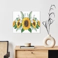 thumbnail image 6 of Lsque Sunflowers (2) Print Wall Art – Decorative Picture for Living Room, Bedroom, and Office (Horizontal), 6 of 6