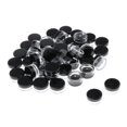 thumbnail image 2 of 50 envases vacíos para cosméticos, frascos redondos de viaje, frascos para pintalabios DIY. Negro, 2 of 9