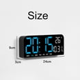 thumbnail image 3 of Electronic Digital Alarm Clock, LED Display Clock With Sleep Button, Big Digits, 5 Modes, Adjustable Brightness Wall Desk Clock For Living Room, Shop, Office, 3 of 5