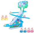 thumbnail image 1 of Climb Stairs Toy Roller Coaster Indoor Toy,Playful Roller Coaster,Electric Climbing Stairs Toy for Toddlers , 6 s 6 Pigs, 1 of 8