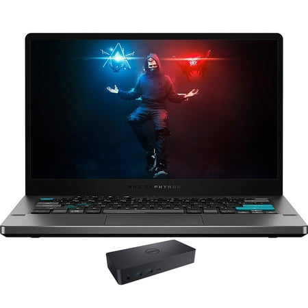 ASUS ROG Zephyrus G14 AW SE Gaming/Entertainment Laptop (AMD Ryzen 9 5900HS 8-Core, 14.0in 120Hz 2K Quad HD (2560x1440), GeForce RTX 3050 Ti, Win 10 Pro) with D6000 Dock