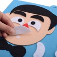 thumbnail image 3 of 2 Sets Changing Face Puzzle DIY Felt Facial Expression Educational Preschool Toy, 3 of 9