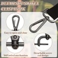 thumbnail image 3 of Ganchos de Cierre Giratorio de 1 Pulgada, 2 Pcs Gancho Desmontable para Correa de Bolsa, Lanyard, Manualidades de Hardware, Negro, 3 of 7