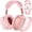 Pink, variant on Case Cover for AirPods Max Headphones, Translucent Soft TPU Ear Cups Cover and Silicone Ear Pad Cases, Headband Cover, Top Cover [4 in 1 kit] Accessories Protector for Apple Air Pods Max