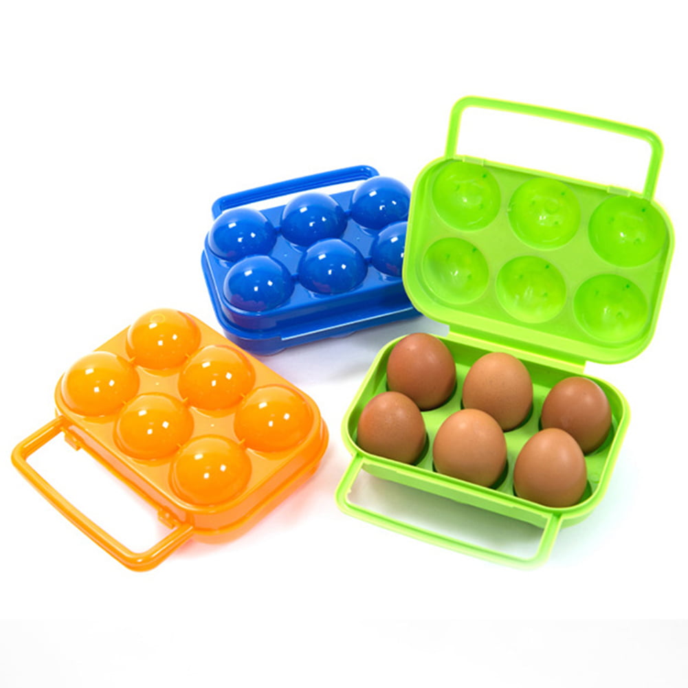 Outdoor Camping Picnic 2/4/6/12 Eggs Holder Container Plastic Storage Box Case 