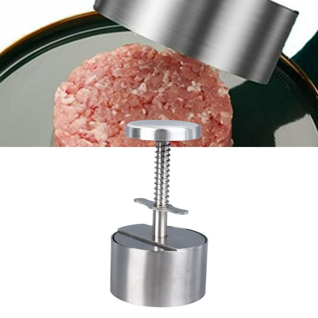 Stainless Steel Burger Press, Professional Manual Grill Press for Vegetables for Beef
