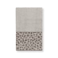 thumbnail image 4 of Authentic Hotel and Spa  Turkish Cotton Cheetah Jacquard Trim Light Grey 3-piece Towel Set, 4 of 4