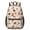 Football Megaphone Beige, variant on Football Flag Pink Pattern 17" School Backpacks for Teens,Waterproof Oxford Fabric,S-Shape Padded Straps for School,Travel,Hiking,Camping