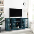 thumbnail image 4 of 63-Inch Teal Blue TV Cabinet with Ample Storage for Organizing Home Scenarios, 4 of 6