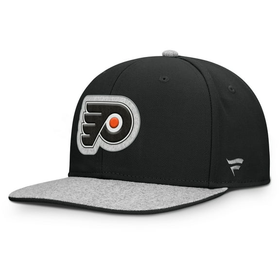 Men's Fanatics Black Philadelphia Flyers Fundamentals Loden Snapback Hat