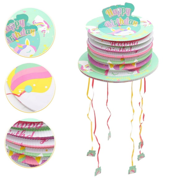 MEIBUTYUP Pull String Toy Lantern for Kids Birthday Party, Festive Party Game Decoration and Fun Activity