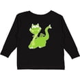 thumbnail image 3 of Inktastic Green Dragon Boys or Girls Long Sleeve Toddler T-Shirt, 3 of 5