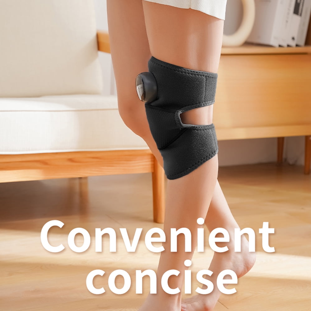 Heated Knee Massager with LED Screen, 3 in 1 Rechargeable Heated Knee Brace Wrap with 5 Heating Levels & 5 Vibration, Heated Knee Pad for Shoulder Elbow Knee