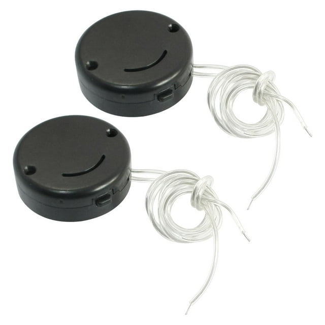 2 Pcs CR2032 CR2035 Bouton de Pièce Support de Pile Interrupteur Marche/arrêt Noir