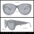 thumbnail image 4 of Polarized Womens Oversized Butterfly Rhinestone Studded Fit Over Sunglasses [Tortoise - Brown], 4 of 7