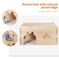 thumbnail image 3 of Spacious and Breathable Wooden Rabbit Castle Hideout - Perfect Bunny House Tunnel for Chinchilla, Guinea Pigs, and Small-Sized Pets - Extended Castle Style, 3 of 4