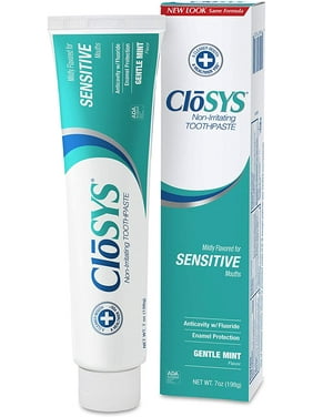 CloSYS Fluoride Toothpaste, 7 Ounce, Gentle Mint, Whitening, Enamel Protection, Sulfate Free