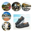 thumbnail image 4 of Mens Leather Sandals Lightweight Comfortable Fisherman Shoes Summer Outdoor Beach Hiking Casual Sports Green 10.5 US, 4 of 7